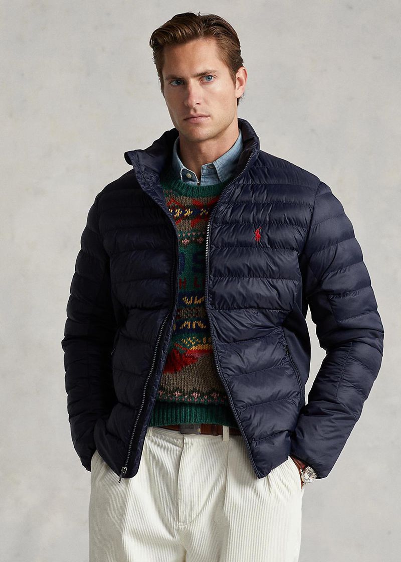 Chaqueta Polo Ralph Lauren Hombre Packable Water-Repellent Chile Azul Marino KENVA-6193